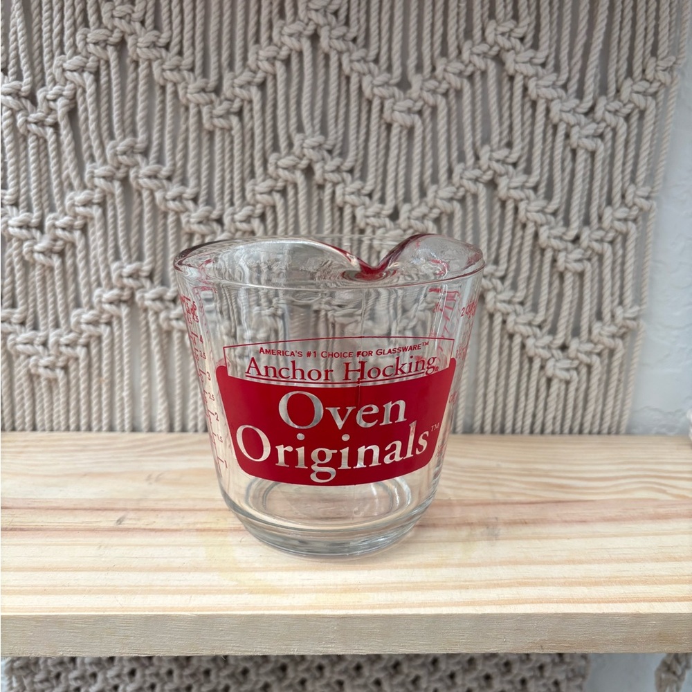 Vintage Anchor Hocking "Oven Originals" glass measuring cup